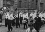 Roßlau 1. Mai 1956 - Hauptstraße (Kreuzung Porse- und Mühlenstraße)