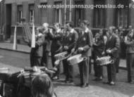 Roßlau - Geburtstagsständchen für Johann Grabow in der Mörickestraße