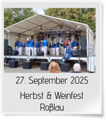 27. September 2025 Herbst & Weinfest Roβlau