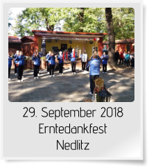 29. September 2018 Erntedankfest Nedlitz